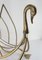 19th Century English Swan or Goose Form Brass Magazine Rack, Image 6