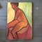 Desnudo masculino modernista abstracto, años 50, Pintura sobre lienzo, Imagen 5
