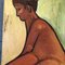 Desnudo masculino modernista abstracto, años 50, Pintura sobre lienzo, Imagen 2