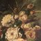 Natura morta floreale con rose, anni '50, con cornice, Immagine 3