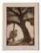 Barbara Garrison, Aguafuerte del árbol de la mañana Animales y niños jugando, años 70, Grabado, Imagen 1