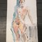Desnudo femenino abstracto, años 70, Acuarela sobre papel, Imagen 2