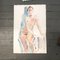 Desnudo femenino abstracto, años 70, Acuarela sobre papel, Imagen 4