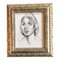 Retrato femenino, dibujo al carboncillo, años 70, enmarcado, Imagen 1
