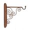 Vintage Iron Rust Scroll Wall Bracket, Image 4