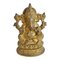 Kleine Vintage Ganesha Figur aus Messing 1