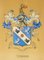 Tiffany & Co., Gouache Family Crest, Painting, Framed, Image 3