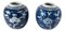 Pots de Gingembre Prunus Bleus et Blancs, Chinoiserie, Set de 2 1