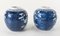 Chinese Chinoiserie Blue and White Prunus Ginger Jars, Set of 2 3