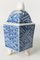 Japanese Blue and White Arita Kiln Incense Burner Censer 5