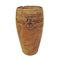 Rustic Vintage Wood Pot W/Ring Handles 7