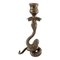 Vintage Silver Serpent Snake Candle Holder, Image 1