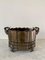 Neoclassical Brass Cachepot Planter with Rams Heads 9