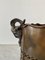 Neoclassical Brass Cachepot Planter with Rams Heads 3
