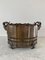 Neoclassical Brass Cachepot Planter with Rams Heads 2
