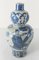Jarrón chino de calabaza doble chinoiserie azul y blanco, Imagen 13