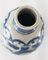 Jarrón chino de calabaza doble chinoiserie azul y blanco, Imagen 9