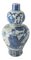 Chinese Blue and White Chinoiserie Double Gourd Vase, Image 1