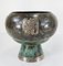Mid 20th Century Verdigris Copper and Sterling Silver Peruvian Bowl 5