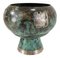 Mid 20th Century Verdigris Copper and Sterling Silver Peruvian Bowl, Image 1