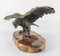 Estatua de águila estadounidense de bronce de principios del siglo XX sobre base de mármol, Imagen 3