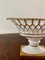 Reticulated Regency White Porcelain and Gold Gilt Basket Compote 2