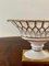 Reticulated Regency White Porcelain and Gold Gilt Basket Compote, Image 2