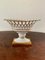 Reticulated Regency White Porcelain and Gold Gilt Basket Compote 10