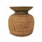 Vintage Indian Rustic Round Wood Pot 3