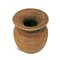 Vintage Indian Rustic Round Wood Pot, Image 2