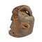 Máscara de casco vintage de madera tallada, Imagen 6