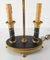 Lámpara de mesa French Empire Ormolu de bronce dorado y Tole, Imagen 6