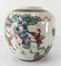 Chinese Chinoiserie Famille Verte on Cream Crackle Ginger Jar, Image 5