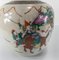 Chinese Chinoiserie Famille Verte on Cream Crackle Ginger Jar 9