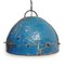 Vintage Blue Iron Rivet Pendant Light, Image 2