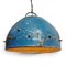 Vintage Blue Iron Rivet Pendant Light 3