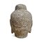 Testa di Buddha intagliata in pietra vintage, Immagine 4