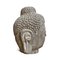Testa di Buddha intagliata in pietra vintage, Immagine 3