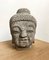 Testa di Buddha intagliata in pietra vintage, Immagine 6