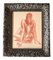 Desnudo Femenino, Dibujo Sepia, Siglo XX, Enmarcado, Imagen 1