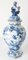 Vase Hexagonal Garniture Bleu et Blanc Rococo de Delft, Pays-Bas, 18ème Siècle 13