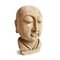 Estatua de cabeza de monje antigua de arenisca, Imagen 2