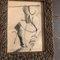 Dibujo de estudio, años 50, Carbón sobre papel, Enmarcado, Imagen 2