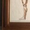 Studio di nudo maschile, Pittura su carta, anni '70, con cornice, Immagine 6
