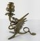 Italienischer Mid-Century Double Dragon Kerzenhalter aus Bronze 10