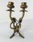 Italienischer Mid-Century Double Dragon Kerzenhalter aus Bronze 3