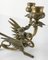 Italienischer Mid-Century Double Dragon Kerzenhalter aus Bronze 7