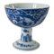 19th Century Chinese Blue and White Dragon Stemcup as Is 1