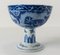 19th Century Chinese Blue and White Dragon Stemcup as Is 5