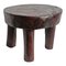 Vintage West African Wood Stool 1